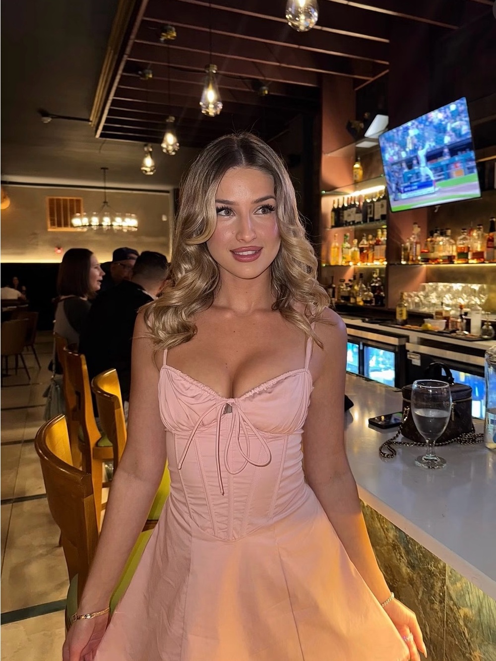 Pink Corset Dress - Brand Unspecified